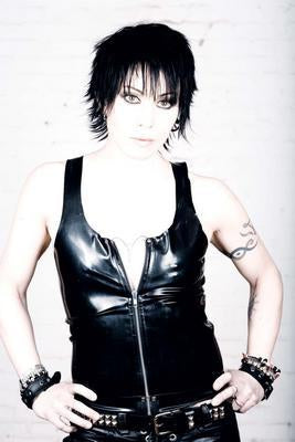 Joan Jett In Leather poster tin sign Wall Art