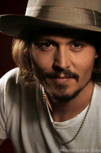 Johnny Depp Photo Sign 8in x 12in