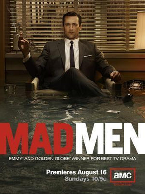 Jon Hamm Mad Men Promo poster tin Metal Print Wall Art