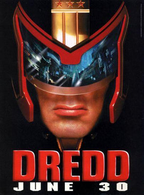Judge Dredd movie poster Metal Print 8in x 12in