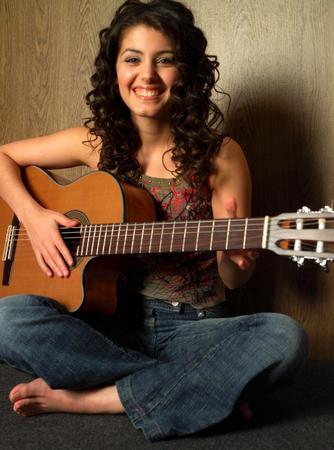 Katie Melua Guitar Photo Sign 8in x 12in