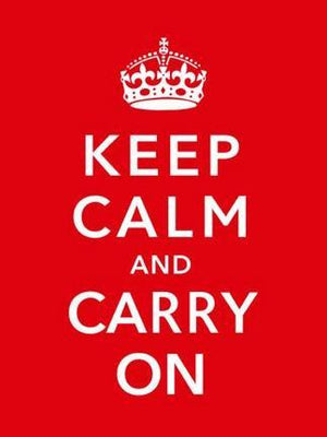 Keep Calm Carry On British War poster tin sign Wall Art