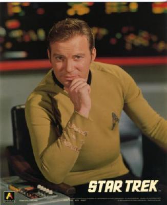 Star Trek Shatner Kirk poster tin Metal Print Wall Art