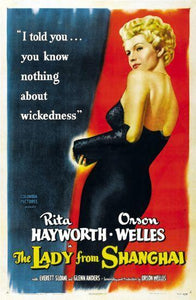 Lady From Shanghai movie poster Sign 8in x 12in