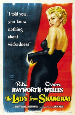 Lady From Shanghai Metal Movie Poster 8in x 12in