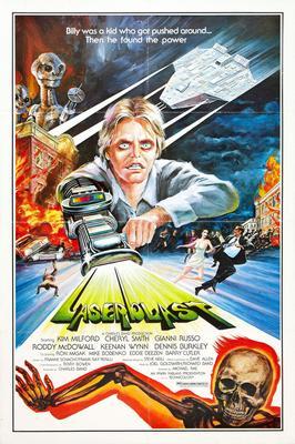 Laserblast movie poster Sign 8in x 12in