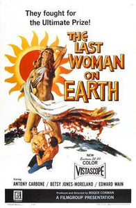 Last Woman On Earth The movie poster Sign 8in x 12in