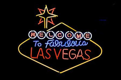 Las Vegas Metal Print Metal Print 8in x 12in