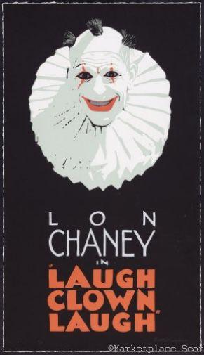 Laugh Clown Laugh movie poster Sign 8in x 12in