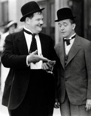 Laurel And Hardy Metal Print 8in x 12in
