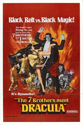 7 Brothers Meet Dracula The movie poster Sign 8in x 12in