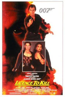 Licence To Kill movie poster Metal Print 8in x 12in