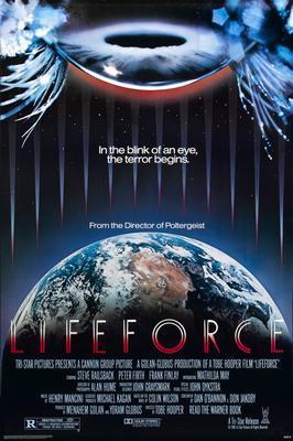 Lifeforce movie poster Metal Print 8in x 12in
