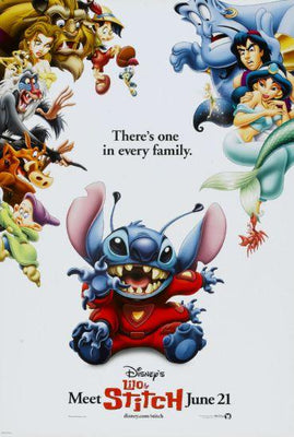 Lilo And Stitch Metal Movie Poster 8in x 12in