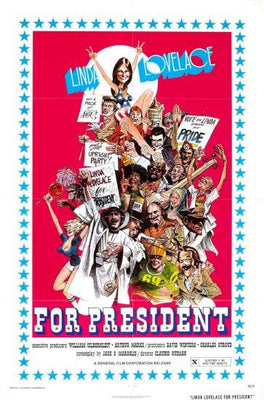 Linda Lovelace For President Metal Movie Poster 8in x 12in