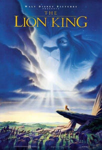 Lion King movie poster Sign 8in x 12in