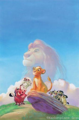 Lion King Metal Movie Poster 8in x 12in