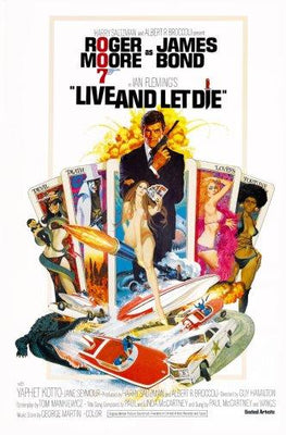 Live And Let Die Metal Movie Poster 8in x 12in