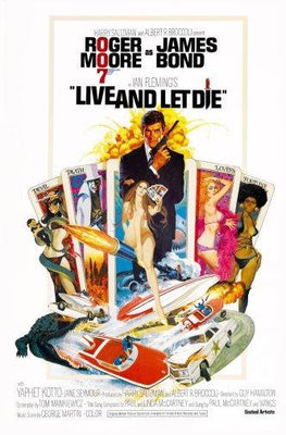 Live And Let Die movie poster Metal Print 8in x 12in