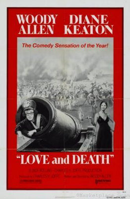 Love And Death movie poster Metal Print 8in x 12in
