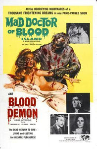 Mad Doctor Of Blood movie poster Sign 8in x 12in