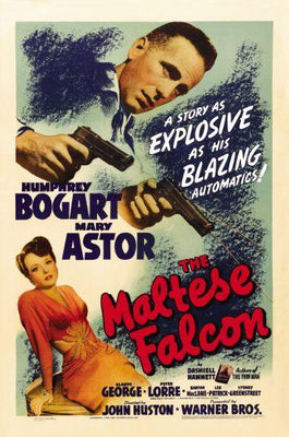 Maltese Falcon movie poster Metal Print 8in x 12in