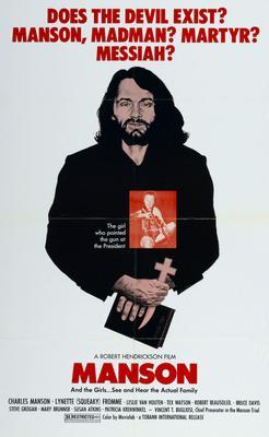 Charles Manson movie poster Sign 8in x 12in