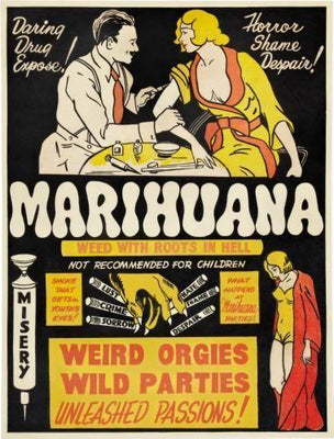 Marihuana movie poster Metal Print 8in x 12in