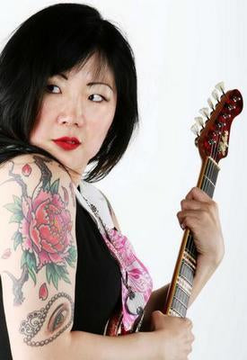 Margaret Cho Tattoos Guitar poster tin sign Wall Art