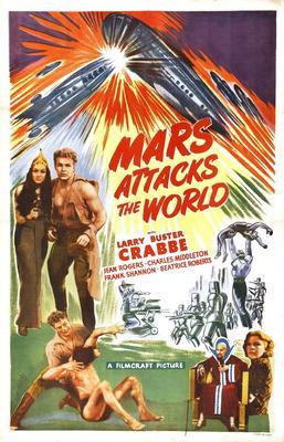 Mars Attacks World movie poster Sign 8in x 12in