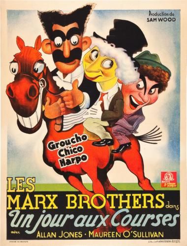 Marx Bros A Day At The Races Belgian Movie Poster 11x17 Mini Poster