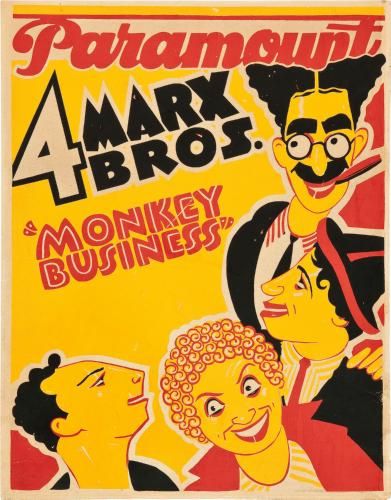 Marx Bros Monkey Business Movie Poster 11x17 Mini Poster