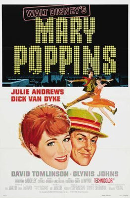 Mary Poppins movie poster Metal Print 8in x 12in