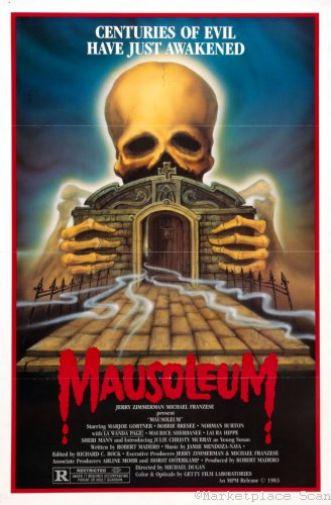 Mausoleum movie poster Sign 8in x 12in