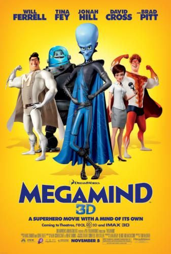 (11inx17in) Megamind Movie Small Poster