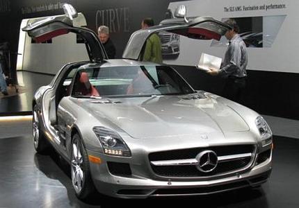 Mercedes Benz Sls poster tin Metal Print Wall Art