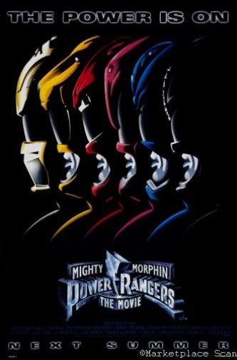 Mighty Morphin Power Rangers movie poster Sign 8in x 12in