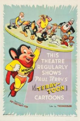 Mighty Mouse poster tin sign Wall Art