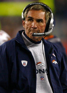 Mike Shanahan Photo Sign 8in x 12in