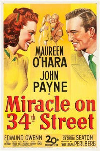 Miracle On 34Th Street movie poster Sign 8in x 12in