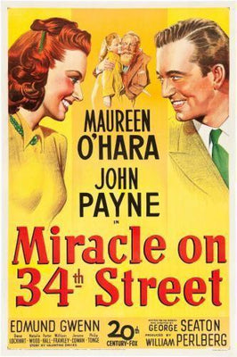 Miracle On 34Th Street Movie Poster Metal Poster Choose Style The Poster Depot
