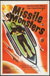 Missile Monsters movie poster Sign 8in x 12in