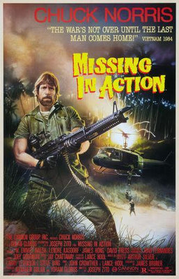 Missing In Action movie poster Metal Print 8in x 12in