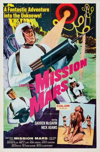 Mission Mars poster tin sign Wall Art
