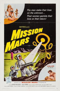 Mission Mars poster tin sign Wall Art