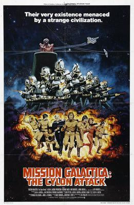 Mission Galactica Metal Movie Poster 8in x 12in