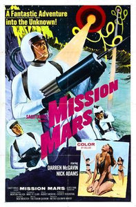 Mission Mars movie poster Sign 8in x 12in