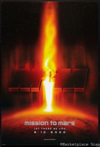 Mission To Mars movie poster Sign 8in x 12in