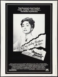 Mommy Dearest movie poster Sign 8in x 12in