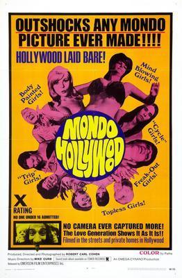 Mondo Hollywood movie poster Metal Print 8in x 12in
